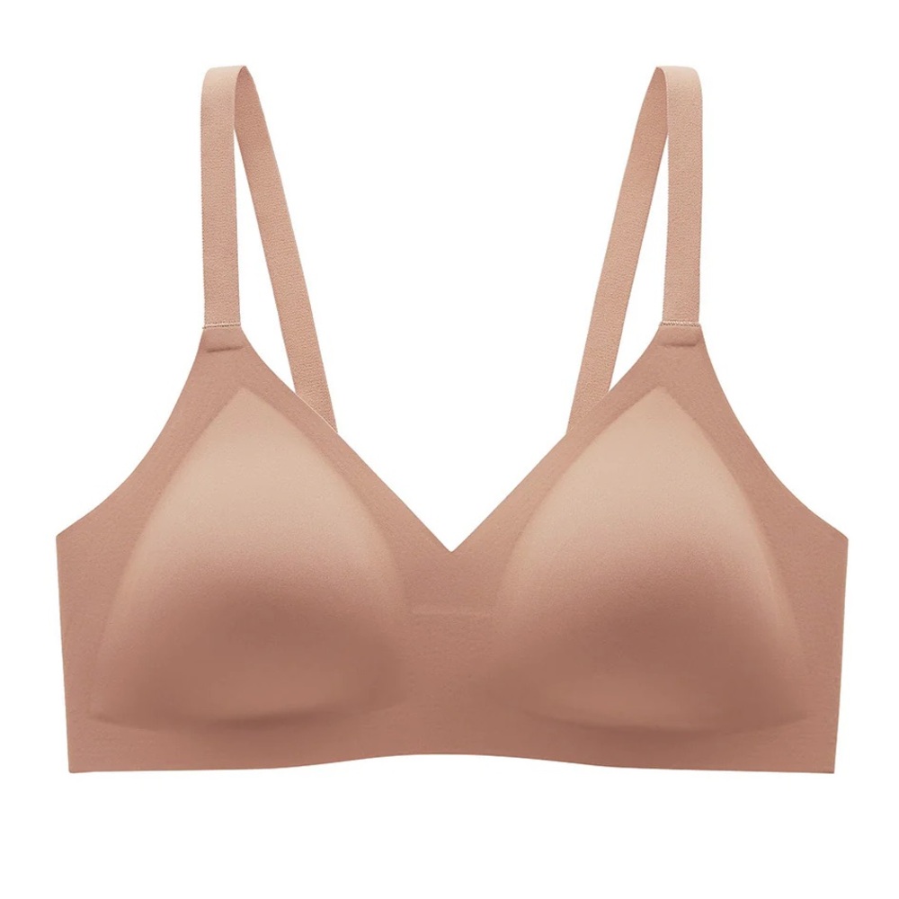 UNDERSTANCE Light 'n Free Wireless Demi T-Shirt Bra 32A/B/C in latte. New